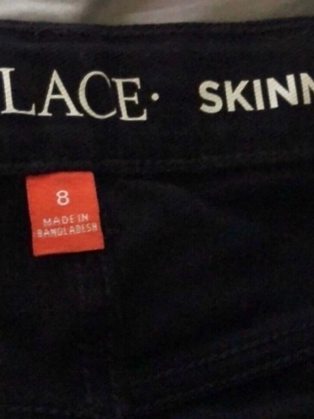 Place Pants Denim Black Skinny Jeans Girls Kids Size 8 Classic Casual Pant - Picture 4 of 10